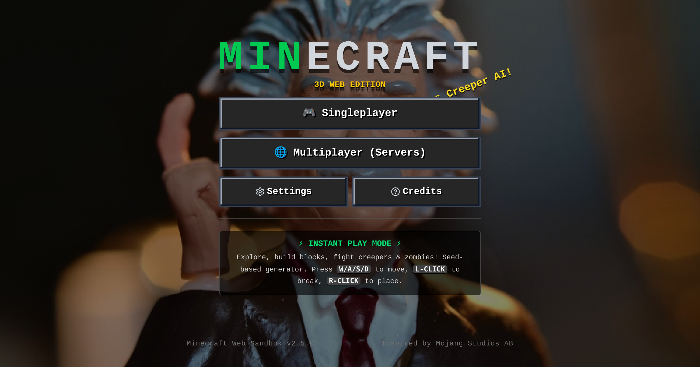 Minecraft 3D Web Sandbox